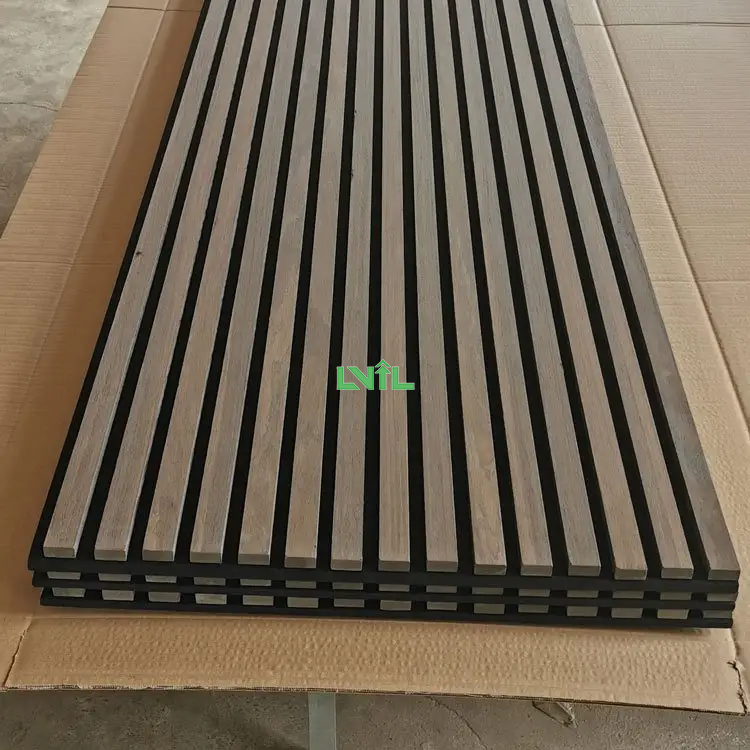 黑色MDF+聚酯纖維吸音板 室內裝飾